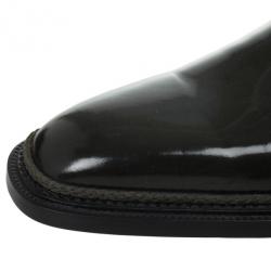 Dolce and Gabbana Grey Patent Lace Up Oxfords Size 42.5