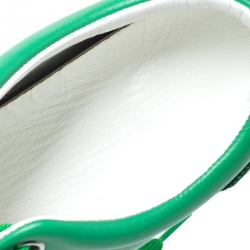 Pre Owned حذاء رياضي دولتشي اند غابانا جلد أخضر مقاس 40