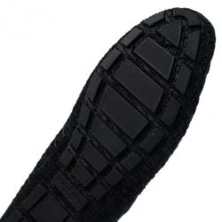Pre Owned Dolce and Gabbana Black Woven Suede Loafers Size 42