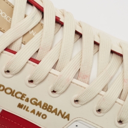 Pre Owned Dolce & Gabbana Multicolor Leather and Rubber Custom 2.Zero Low Top Sneakers Size 44