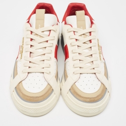 Pre Owned Dolce & Gabbana Multicolor Leather and Rubber Custom 2.Zero Low Top Sneakers Size 44