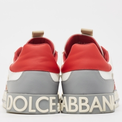 Pre Owned Dolce & Gabbana Multicolor Leather and Rubber Custom 2.Zero Low Top Sneakers Size 44