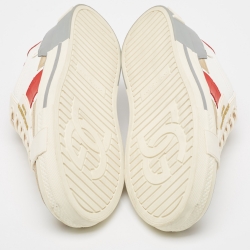 Pre Owned Dolce & Gabbana Multicolor Leather and Rubber Custom 2.Zero Low Top Sneakers Size 44