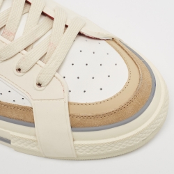 Pre Owned Dolce & Gabbana Multicolor Leather and Rubber Custom 2.Zero Low Top Sneakers Size 44