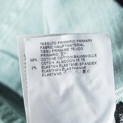 Pre Owned Dsquared2 Pastel Green Distressed Denim Slim Fit Jeans L