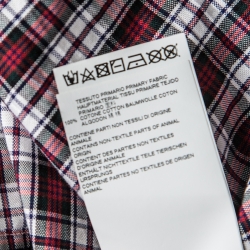 Dsquared2 Multicolor Tartan Plaid Checked Cotton Short Sleeve Shirt L