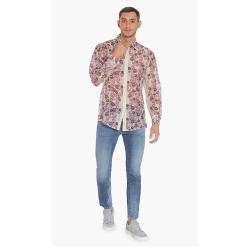 Pre Owned Dsquared2 Purple Floral Long Sleeves Shirt 3XL (IT 56)