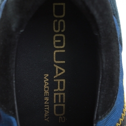 Dsquared2 Multicolor Suede, Nylon And Leather New Runner Low Top Sneakers Size 41.5