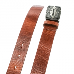 Dsquared2 Brown Leather Belt Size 100 CM