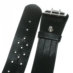 DSquared2 Black Leather Buckle Belt Size 100 CM