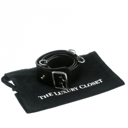 DSquared2 Black Leather Buckle Belt Size 100 CM