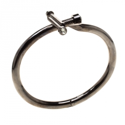  Dsquared2 Black Tone Crystal Encrusted Nail Crucifix Bracelet