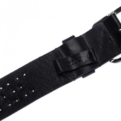 Dsquared2 Black Leather Studded Belt 105CM