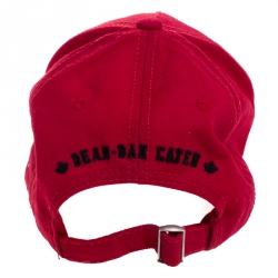 Dsquared2 Red Logo Embroidered Distressed Baseball Cap ( One Size )