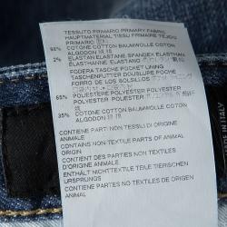 Dsquared2 Indigo Distressed Faded Effect Denim Dan Shorts M