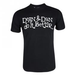 Dsquared2 Black Printed Distressed T-Shirt M