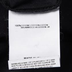 Dsquared2 Black Printed Distressed T-Shirt M