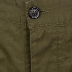 Dsquared2 Khaki Green Cotton Cropped Pants XXL
