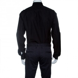 Dsquared2 Black Printed Cotton Long Sleeve Hard Hockey Shirt L