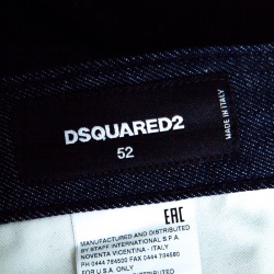 Pre Owned Dsquared2 Indigo Dark Wash Denim Dean Dan Straight Jeans XL