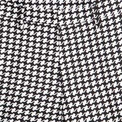 Dsquared2 Monochrome Cotton Silk Houndstooth Patterned Pants S