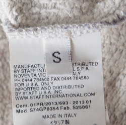 Dsquared2 Grey Cotton Melange Crew Neck Distressed Sweatshirt S