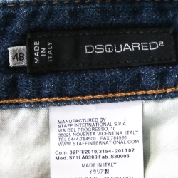Pre Owned DSquared2 Indigo Dark Wash Denim Tapered Jeans M