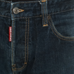 Pre Owned DSquared2 Indigo Dark Wash Denim Tapered Jeans M