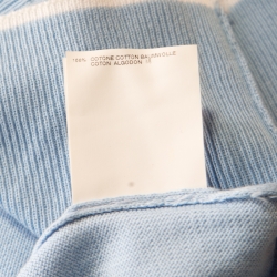 DSquared2 Sky Blue Cotton Argyle Pattern Detail Sweater Vest XL