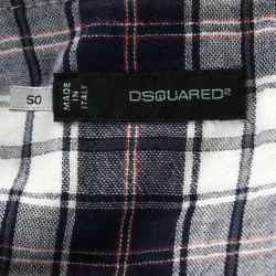 Dsquared2 Military Green Cotton and Flannel Gilet Vest L 