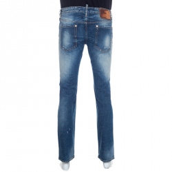 Dsquared2 Blue Distressed Denim Jeans M