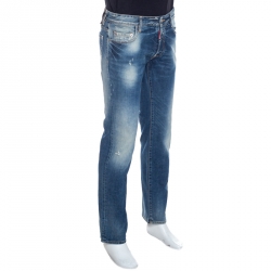 Dsquared2 Blue Distressed Denim Jeans M