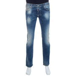 Dsquared2 Blue Distressed Denim Jeans M