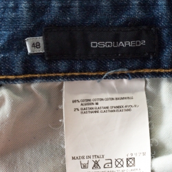 Dsquared2 Blue Distressed Denim Jeans M