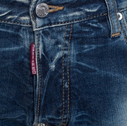 Dsquared2 Blue Distressed Denim Jeans M