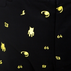 Pre Owned Dsqaured2 Black Cotton Embroidered Hockney Trousers L