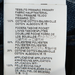 Pre Owned Dsquared2 Indigo Washed & Distressed Denim Cropped Work Wear Jeans M