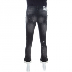 Dsquared2 Black Distressed Denim Big Dean's Brother Jeans M