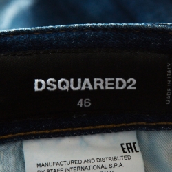 Dsquared2 Indigo Distressed Splatter Effect Denim Cool Guy Jeans S
