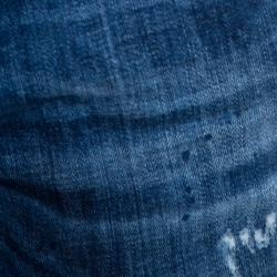 Dsquared2 Indigo Faded Effect Denim Distressed Slim Jeans M