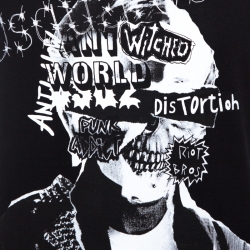 Pre Owned Dsquared2 Black Graphic Print Cotton Chic Dan Fit T-Shirt M