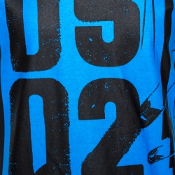 Pre Owned Dsquared2 Black Dsq2 Print Cotton Cool Fit T-Shirt M 