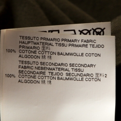 Pre Owned Dsquared2 Olive Green Cotton Applique Detail T-shirt M