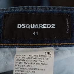 Dsquared2 Indigo Distressed Denim Classic Kenny Jeans XS