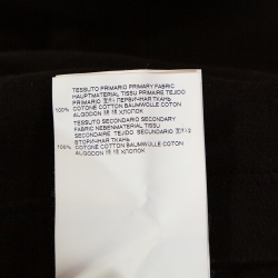 Pre Owned Dsquared2 Black Logo Print Cotton Jersey Crew Neck T-Shirt XL