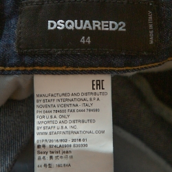 Dsquared2 Indigo Distressed Light Wash Denim Sexy Twist Jeans XS