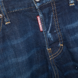 Dsquared2 Indigo Distressed Light Wash Denim Sexy Twist Jeans XS