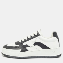 Dsquared2  White Leather Lace Up  Sneakers Size 41
