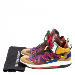 Dsquared2 Multicolor Suede High Top Sneakers Size 42