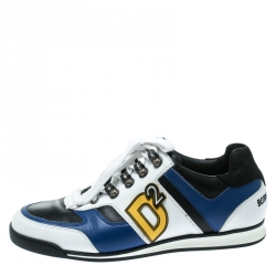 DSquared2 Multicolor Leather Winner Lace Up Sneakers Size 42